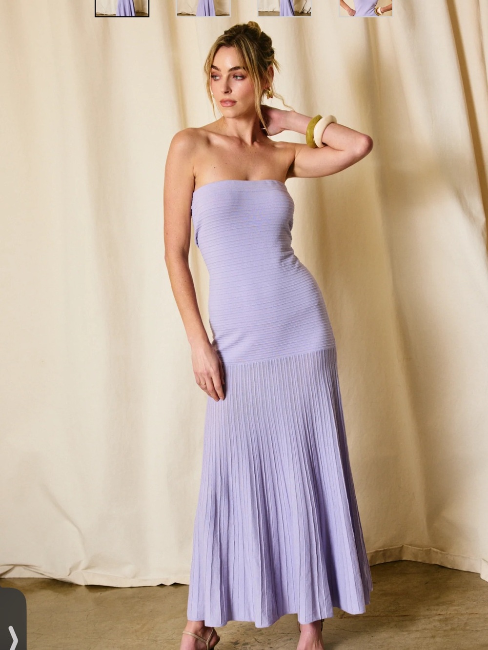 Line & dot ARLO TUBE DRESS LILAC